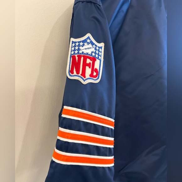 Vintage 80s/90s Starter NFL Chicago Bears Satin Stadium Jacket size Medium - Picture 5 of 11